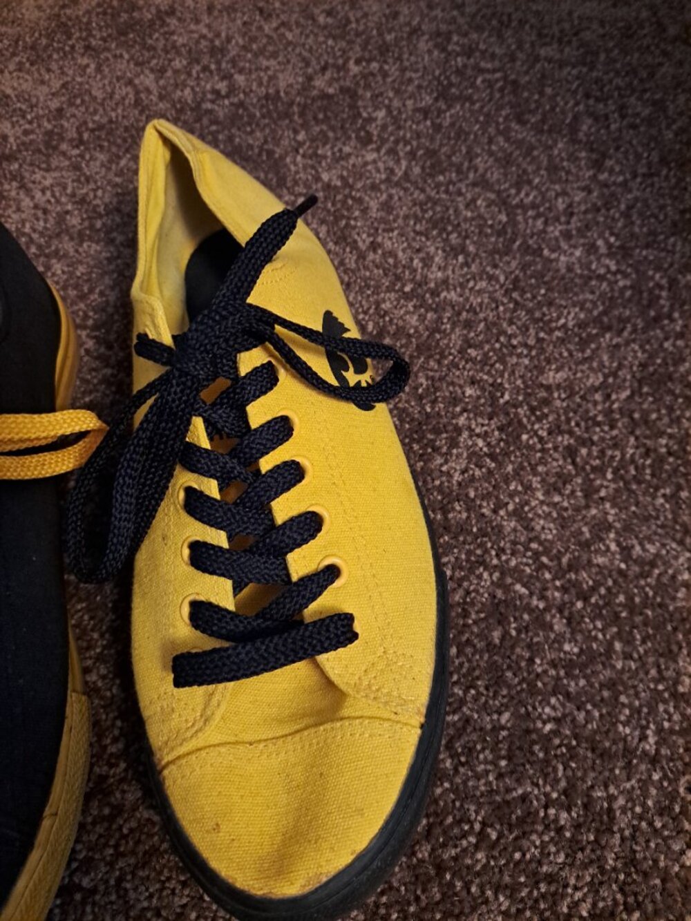 R R REVERSUS Unisex Canvas "IOWA HAWKEYES" 2 Different Colored Shoes - Picture 4 of 11